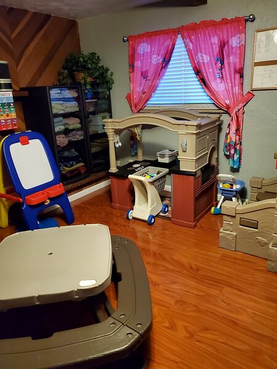 Dramatic play area at A Monkey Business Child Care and Preschool