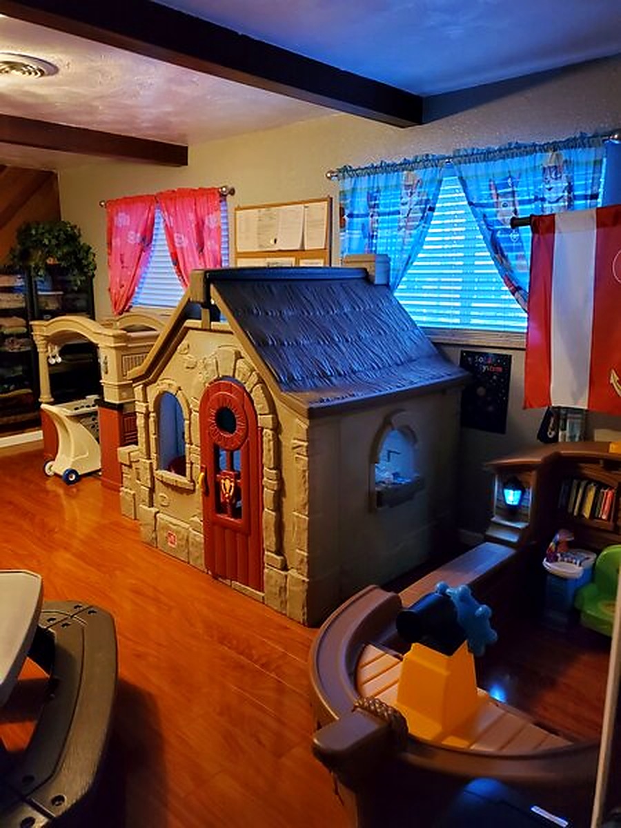 Wide view of the play space at A Monkey Business
